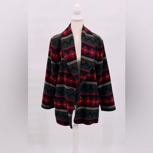 Portraits Northern Isles Jacket Coat Green Red
Wool Size L